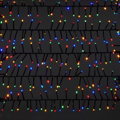 Guirlande lumineuse extérieure Frange 1000 LED multicolore, électrique