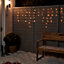 Guirlande lumineuse extérieure Rideaux 300 LED blanc chaud, électrique