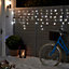 Guirlande lumineuse extérieure Rideaux 300 LED blanc froid, électrique
