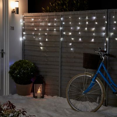 Guirlande lumineuse d'extérieur Rideau 300 LED Blanc froid 15