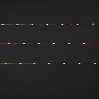 Guirlande lumineuse fil cuivre 100 LED blanc chaud