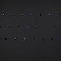 Guirlande lumineuse fil cuivre 100 LED blanc froid