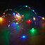 Guirlande lumineuse fil cuivre 100 LED multicolore