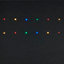 Guirlande lumineuse fil cuivre 20 LED multicolore
