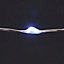 Guirlande lumineuse fil cuivre 300 LED blanc froid, électrique
