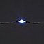 Guirlande lumineuse fil cuivre 500 LED blanc froid, électrique