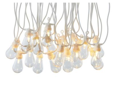 Guirlande lumineuse guinguette RUBEN - PVC - 20 ampoules - blanc - 14,5m de longueur