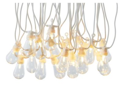 Guirlande lumineuse guinguette RUBEN - PVC - 20 ampoules - blanc - 14,5m de longueur