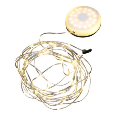Guirlande lumineuse LED extérieur batterie USB rechargeable IP44 L.9,9 m GoodHome