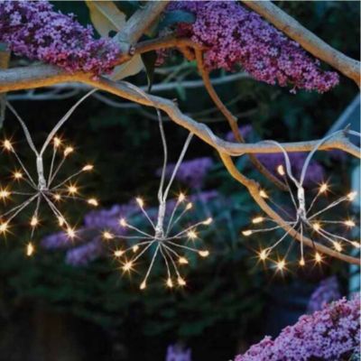 Guirlande lumineuse LED intégré Fireworks String Light Lumisky 0,06W IP44 blanc chaud L.4,2m festif effet bronze vert cuivré