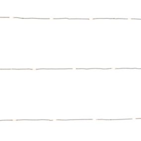 Guirlande lumineuse LED intérieure blanc chaud câble argenté 8 m