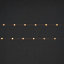 Guirlande lumineuse LED intérieure blanc chaud câble cuivre 1,82 m décor étoile
