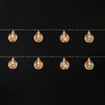 Guirlande lumineuse LED intérieure blanc chaud câble transparent 1,65 m décor boule