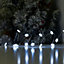 Guirlande lumineuse LED intérieure blanc froid câble argenté 1,8 m décor flocon