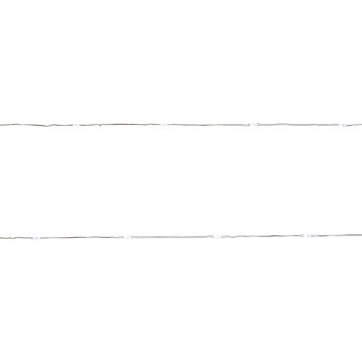 Guirlande lumineuse LED intérieure blanc froid câble argenté 1,8 m
