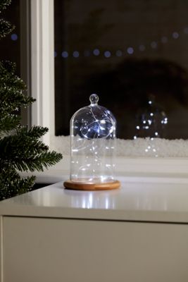 Guirlande lumineuse LED intérieure blanc froid câble argenté 1,8 m