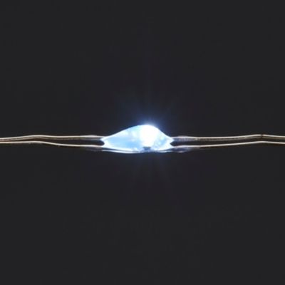 Guirlande lumineuse LED intérieure blanc froid câble argenté 1,8 m