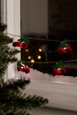 Guirlande lumineuse LED intérieure blanc froid câble transparent 1,65 m décor voiture