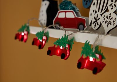 Guirlande lumineuse LED intérieure blanc froid câble transparent 1,65 m décor voiture