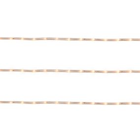 Guirlande lumineuse LED intérieure et extérieure blanc chaud câble noir 8 m