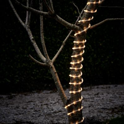 Guirlande lumineuse LED intérieure et extérieure blanc chaud câble noir 8 m