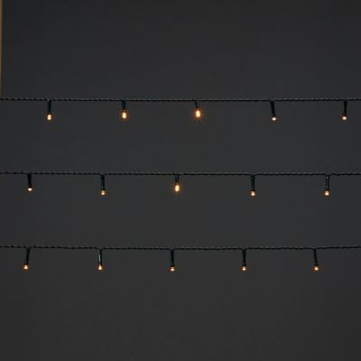 Guirlande lumineuse LED intérieure et extérieure blanc chaud câble vert 5,2 m