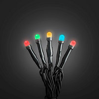 Guirlande lumineuse LED intérieure et extérieure multicolore câble noir 2,9 m