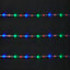 Guirlande lumineuse LED intérieure et extérieure multicolore câble noir 8 m