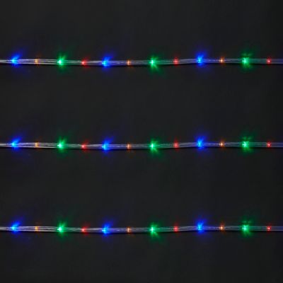 Guirlande lumineuse LED intérieure et extérieure multicolore câble noir 8 m