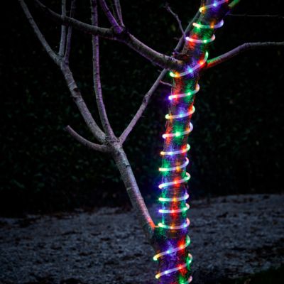 Guirlande lumineuse LED intérieure et extérieure multicolore câble noir 8 m