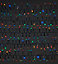 Guirlande lumineuse LED intérieure et extérieure multicolore câble vert 8 fonctions 24,5 m