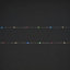 Guirlande lumineuse LED intérieure multicolore câble argenté 1,8 m