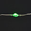 Guirlande lumineuse LED intérieure multicolore câble argenté 1,8 m