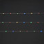 Guirlande lumineuse LED intérieure multicolore câble argenté 8 m