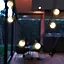 Guirlande lumineuse LED Party Clear 20 Lumisky 50 lm 1W IP44 blanc chaud L.8,7m guinguette noir brillant