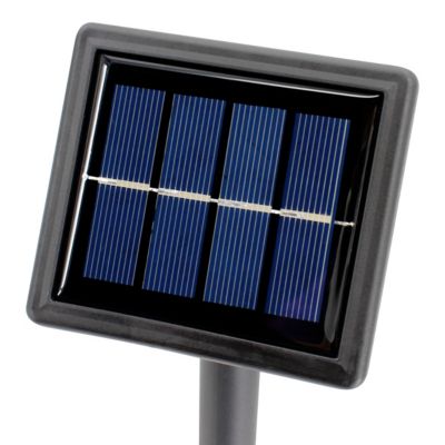 Guirlande lumineuse LED solaire 10 lumières IP44 blanc chaud L.7,05m gris foncé