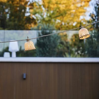 Guirlande lumineuse MALY LIGHT HYBRID Beige Bambou et corde 8m