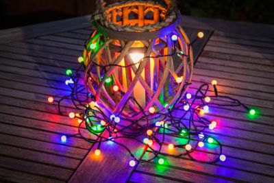 Guirlande lumineuse multicolore 80 LED globes