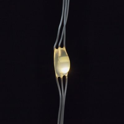 Guirlande lumineuse 380 LED IP44 3.6W blanc chaud L.6m câble cuivré