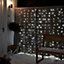 Guirlande lumineuse Rideaux câble transparent 240 LED multicolore, électrique
