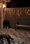 Guirlande lumineuse Rideaux câble transparent 300 LED blanc chaud