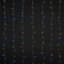 Guirlande lumineuse rideaux extérieur 240 LED RGB IP44 3.6W L.1.5m câble transparent