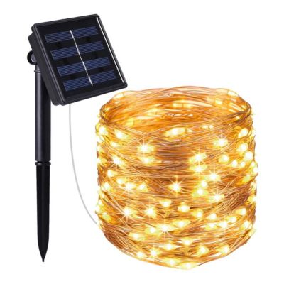 Guirlande lumineuse solaire 400 micro SKINNY SOLAR 400 Cuivre Cuivre 41,9M