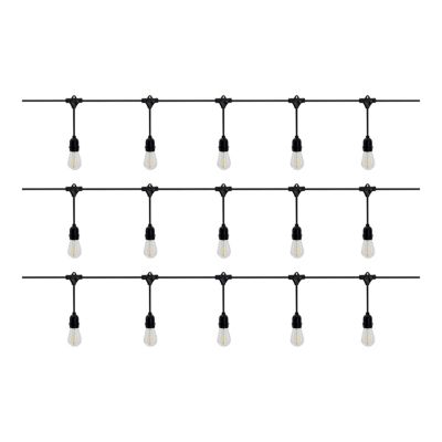 Guirlande lumineuse solaire d'extérieur LED intégrée IP44 blanc chaud 10M