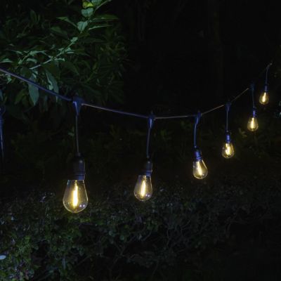 Guirlande lumineuse solaire d'extérieur LED intégrée IP44 blanc chaud 10M