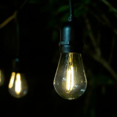 Guirlande lumineuse solaire d'extérieur LED intégrée IP44 blanc chaud 10M