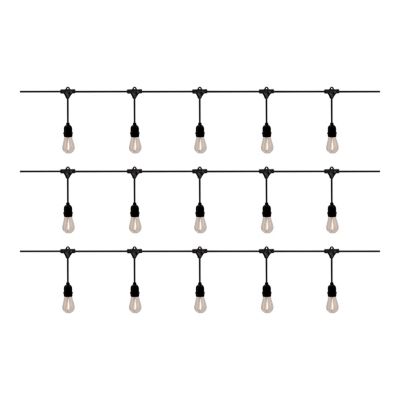 Guirlande lumineuse solaire d'extérieur LED intégrée IP44 blanc chaud 10M