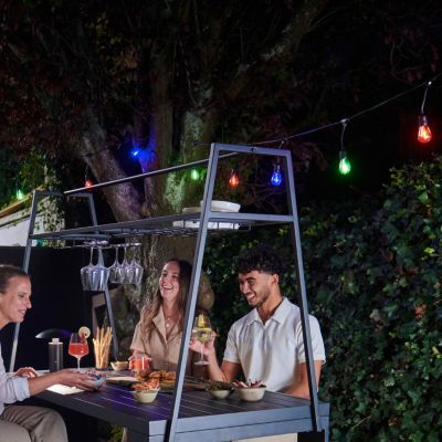 Guirlande lumineuse solaire d'extérieur LED intégrée RVB IP44 0.68W 20lm 10M
