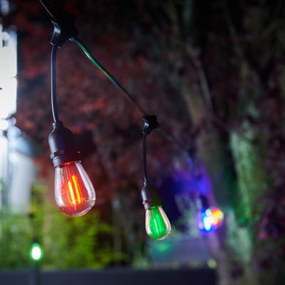Guirlande lumineuse solaire d'extérieur LED intégrée RVB IP44 0.68W 20lm 10M