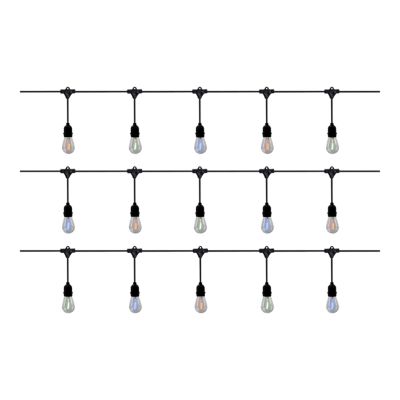 Guirlande lumineuse solaire d'extérieur LED intégrée RVB IP44 0.68W 20lm 10M